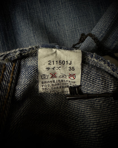 Jackrose Faded Destroyed Boot Cut Jeans