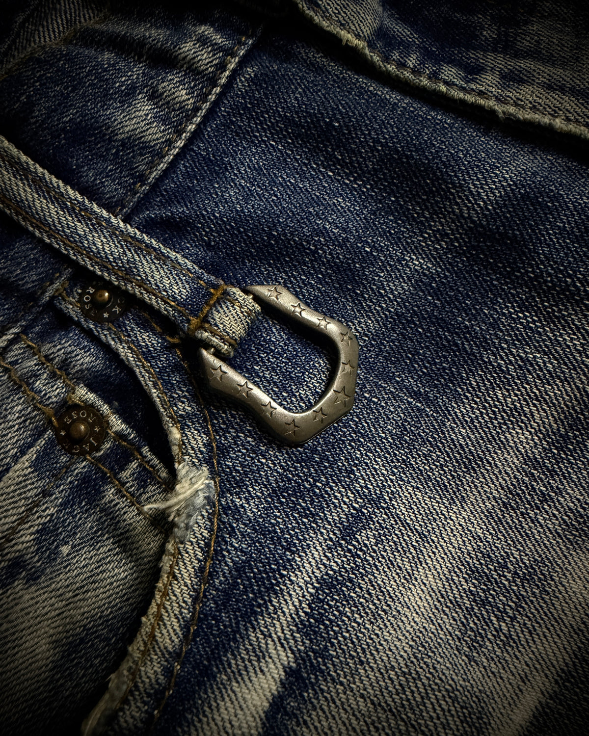 Jackrose Faded Distressed Boot Cut Jeans