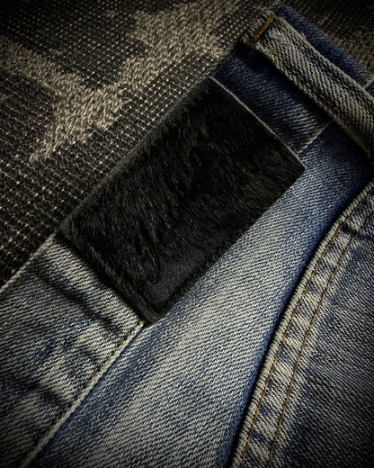Jackrose Faded Distressed Boot Cut Jeans