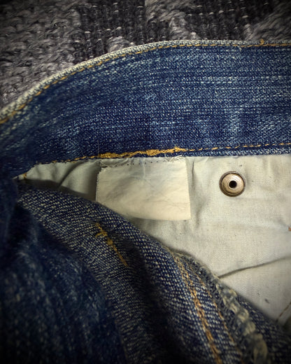In The Attic Dirty Distressed Multi-Zip Bootcut Denim