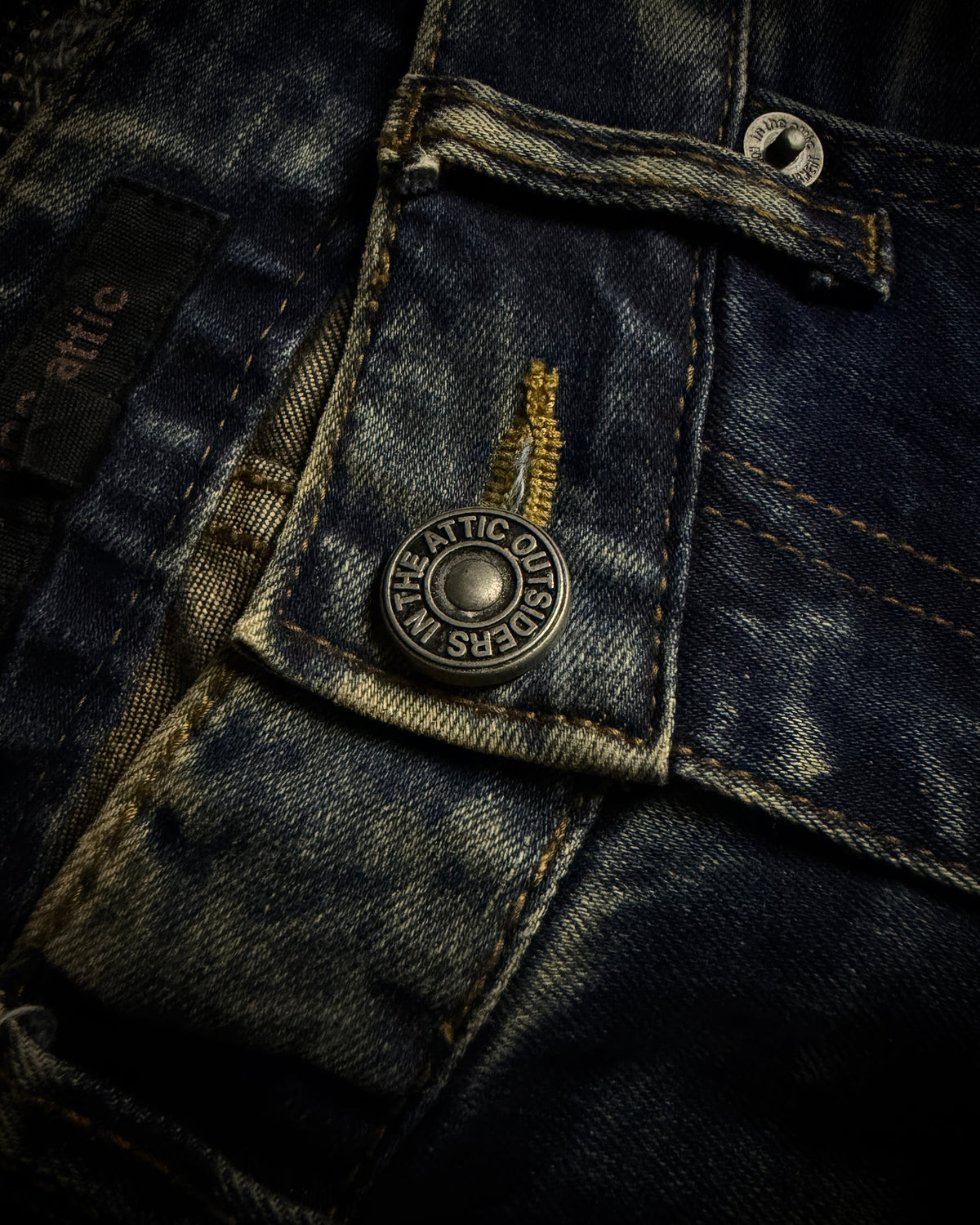 In the Attic Heavy Faded Slim Straight Jeans