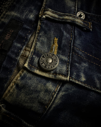 In the Attic Heavy Faded Slim Straight Jeans