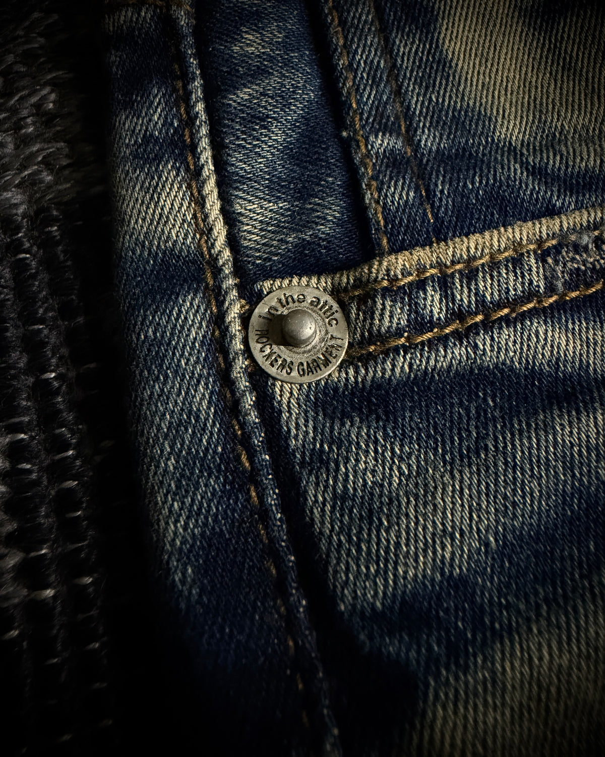 In the Attic Heavy Faded Slim Straight Jeans