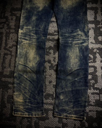 In the Attic Heavy Faded Slim Straight Jeans