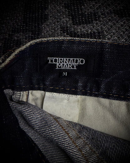Tornado Mart Faded Distressed Boot Cut Jeans