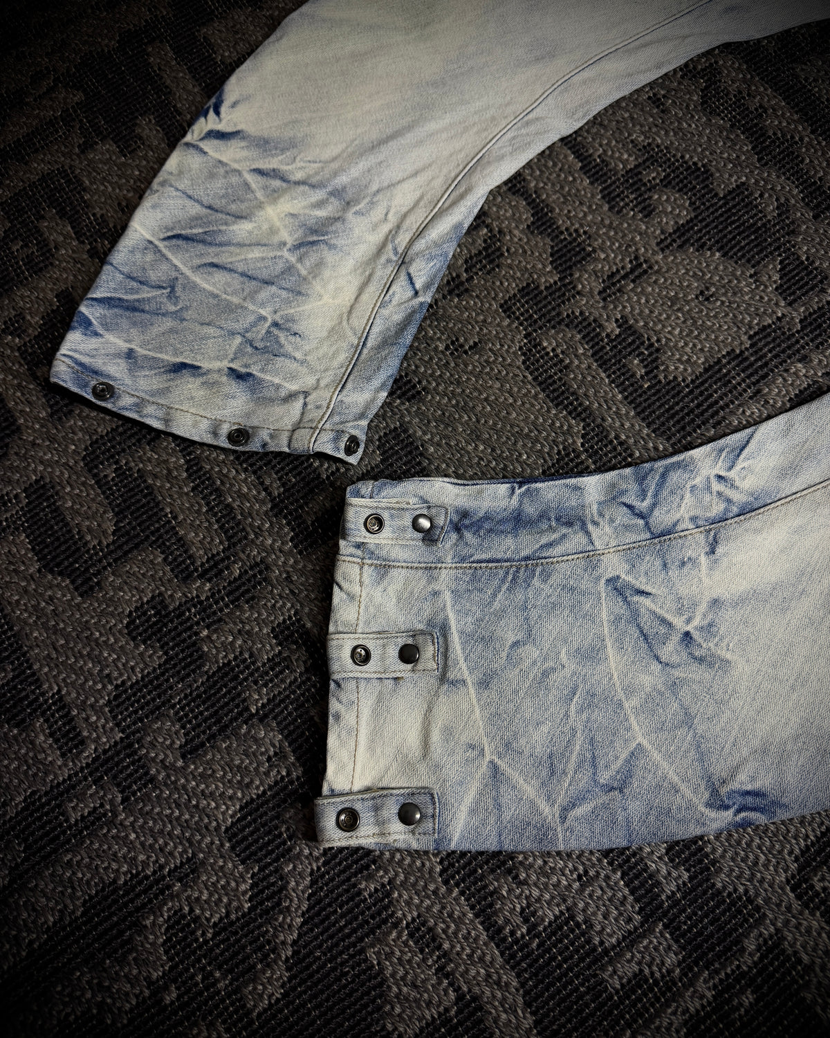 PPFM Curved Cargo Strap Jeans