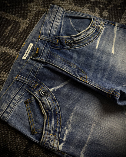 Semantic Design Wraparound Zip Convertible Jeans