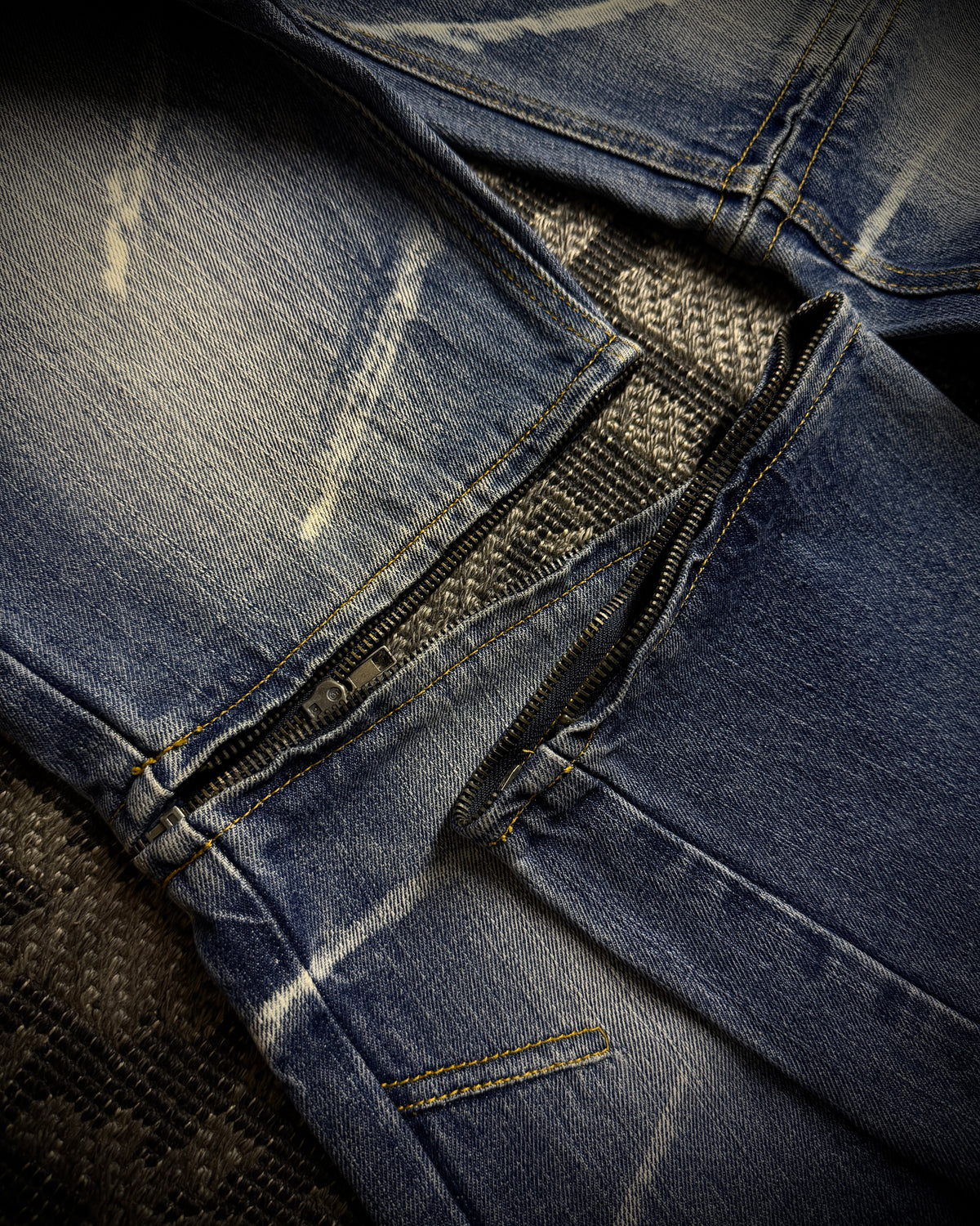 Semantic Design Wraparound Zip Convertible Jeans