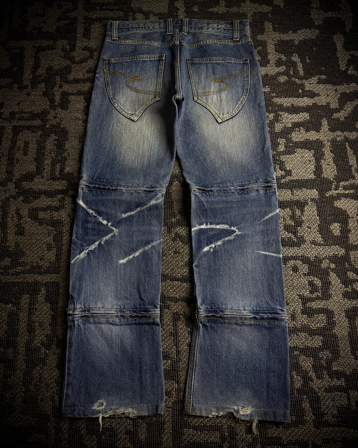 Semantic Design Wraparound Zip Convertible Jeans