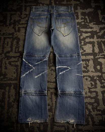 Semantic Design Wraparound Zip Convertible Jeans