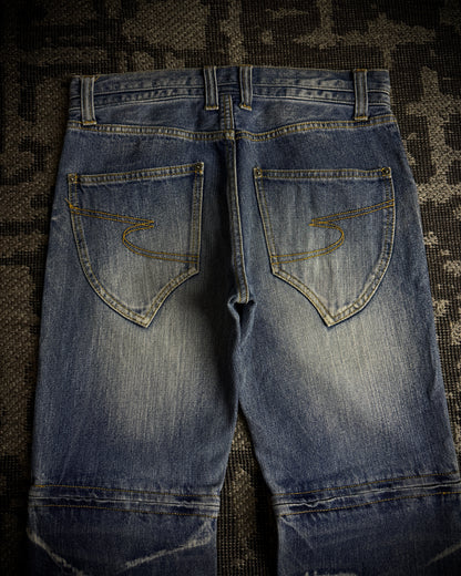 Semantic Design Wraparound Zip Convertible Jeans