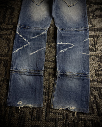 Semantic Design Wraparound Zip Convertible Jeans