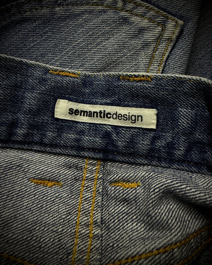 Semantic Design Wraparound Zip Convertible Jeans