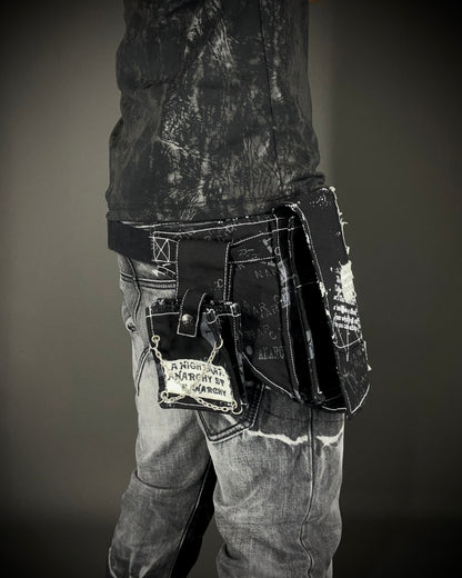 H.Naoto H.Anarchyism for PLUS Gothic Punk Belt Bag