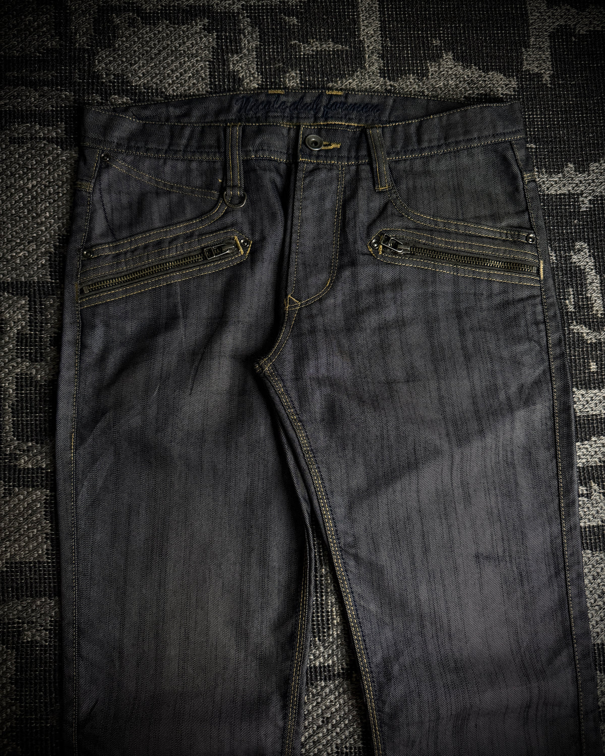 Nicole Club Silver Sheen Zip Jeans