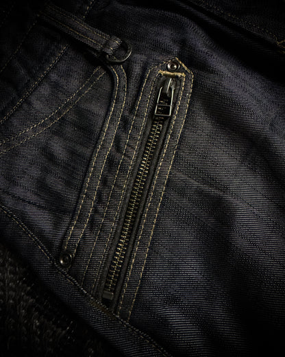 Nicole Club Silver Sheen Zip Jeans