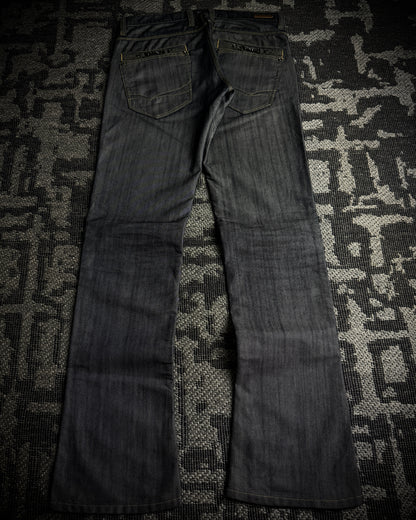 Nicole Club Silver Sheen Zip Jeans