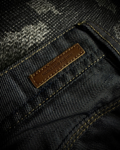Nicole Club Silver Sheen Zip Jeans
