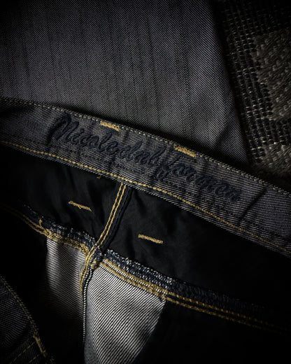 Nicole Club Silver Sheen Zip Jeans