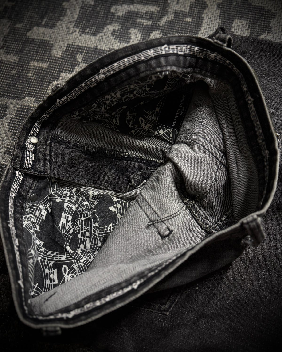 Number (N)ine × Loveless Guild Prime Distressed Jeans