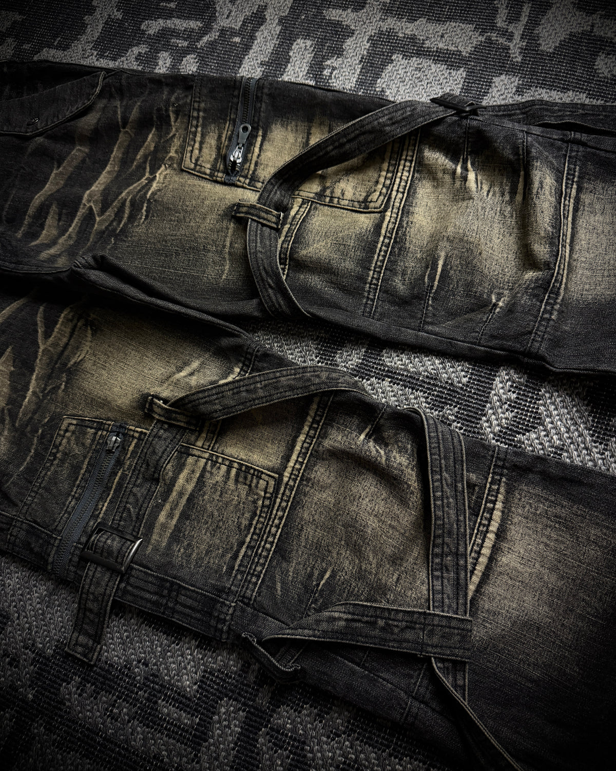TopIsm Heavy Whiskered Utility Jeans