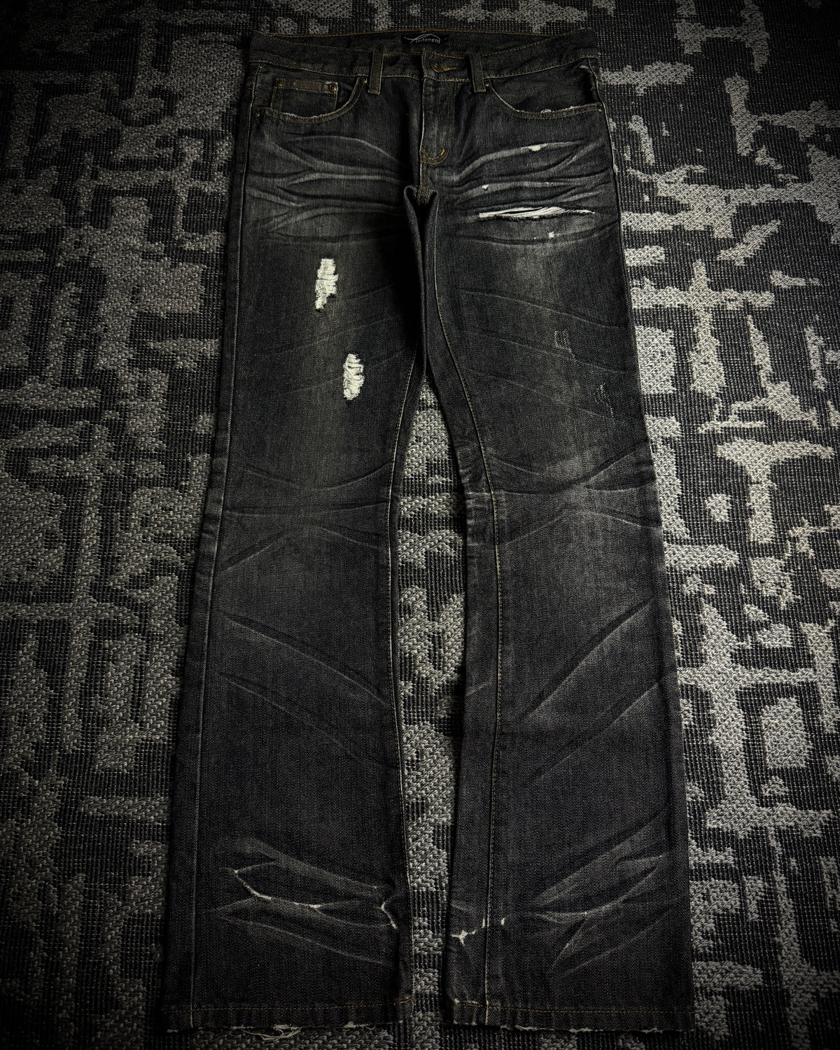 Indecent Claw Mask Boot Cut Jeans