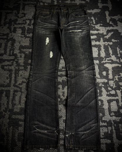Indecent Claw Mask Boot Cut Jeans