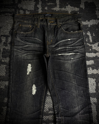 Indecent Claw Mask Boot Cut Jeans