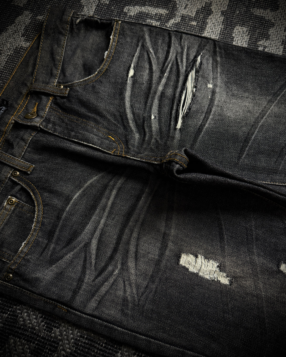 Indecent Claw Mask Boot Cut Jeans