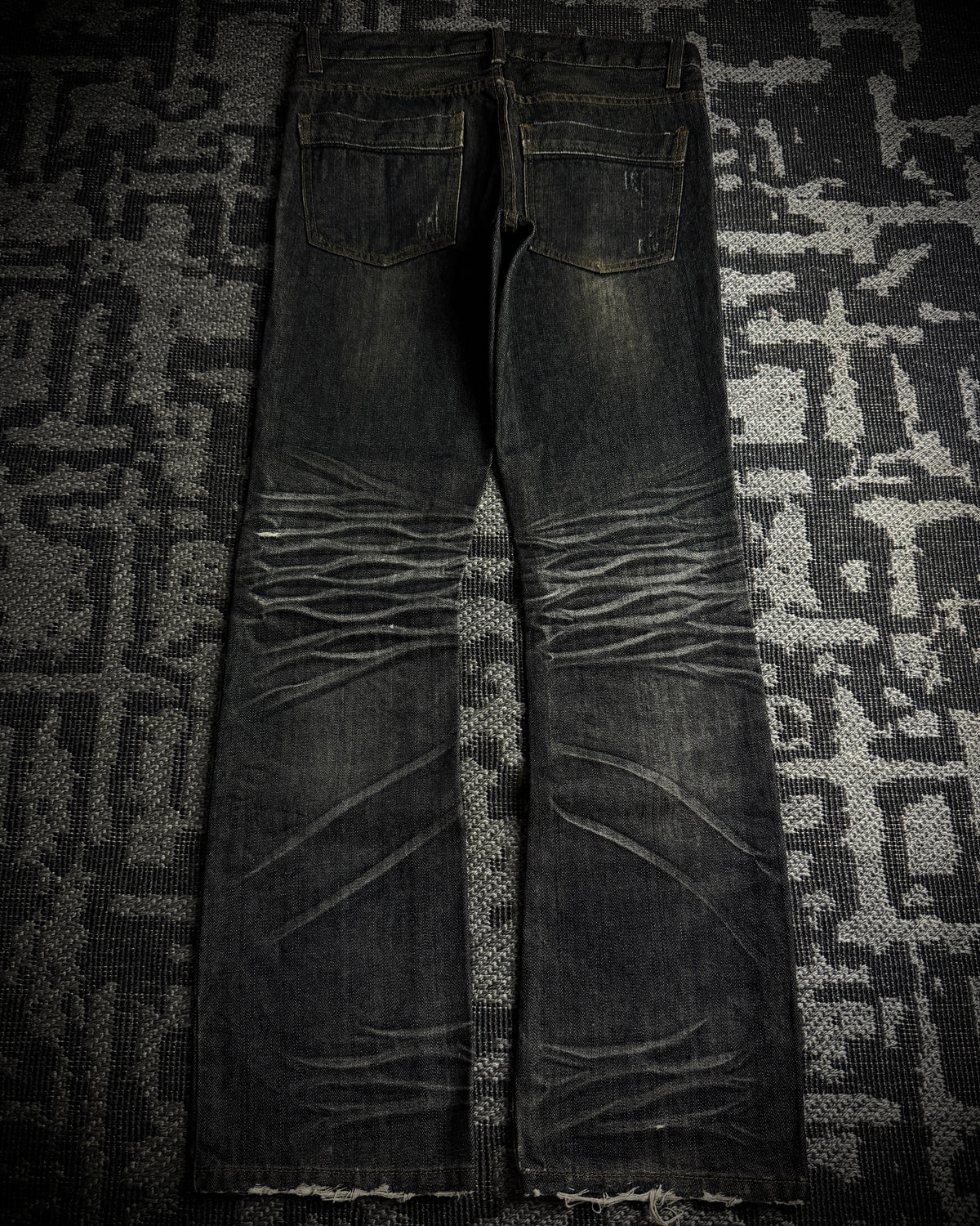 Indecent Claw Mask Boot Cut Jeans