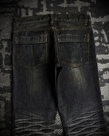 Indecent Claw Mask Boot Cut Jeans
