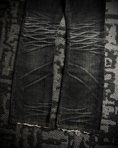 Indecent Claw Mask Boot Cut Jeans