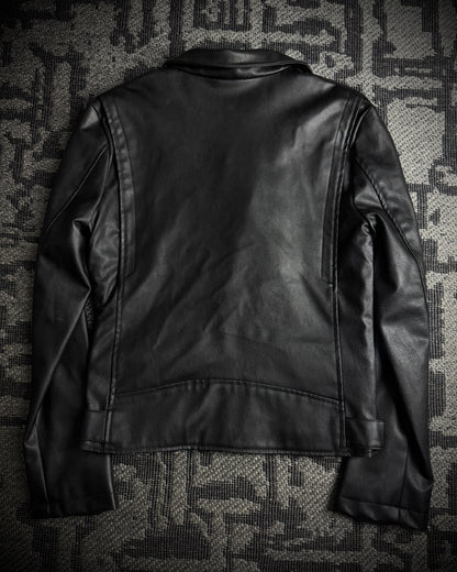 Attachment Multi-zip leather biker jacket