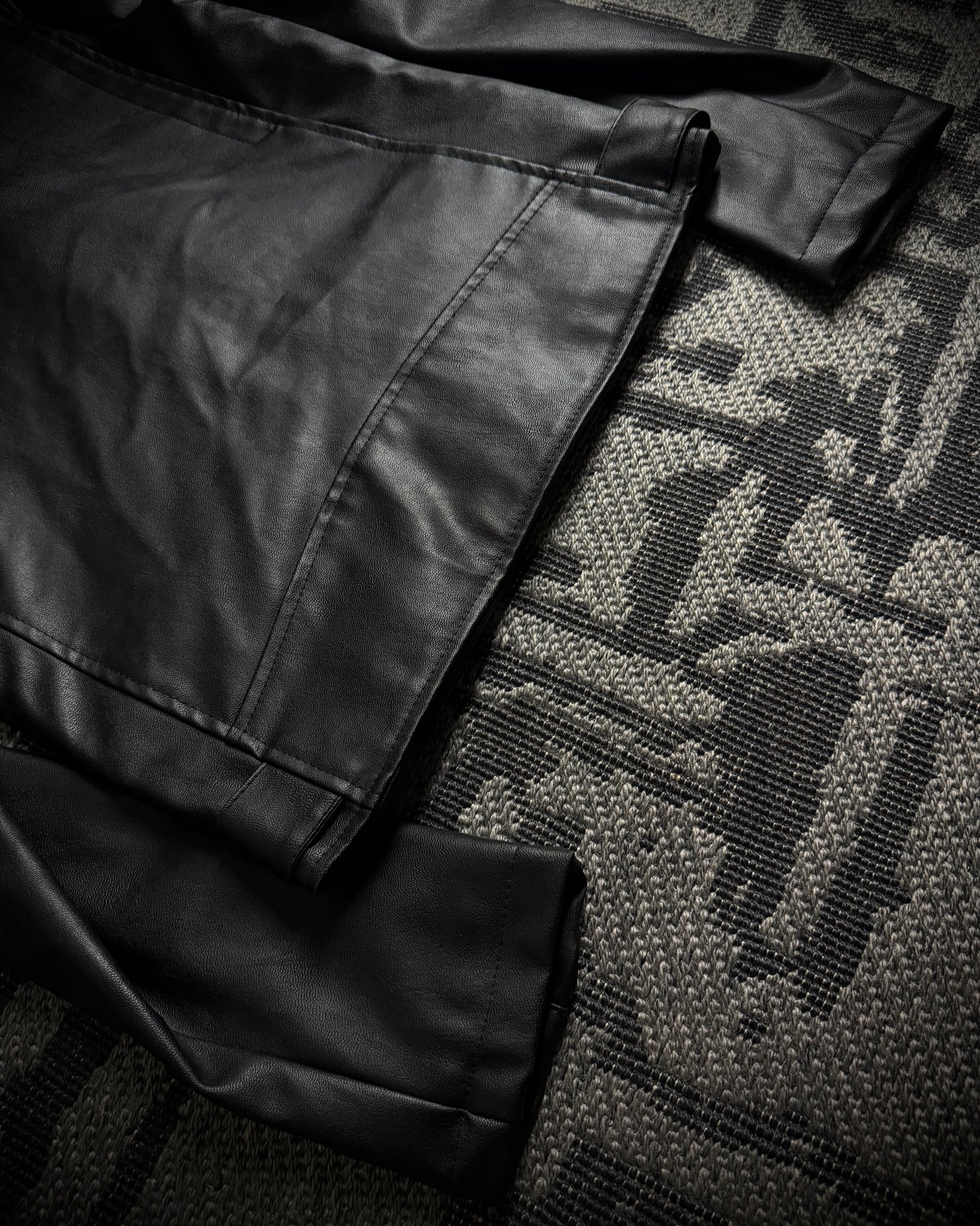 Attachment Multi-zip leather biker jacket