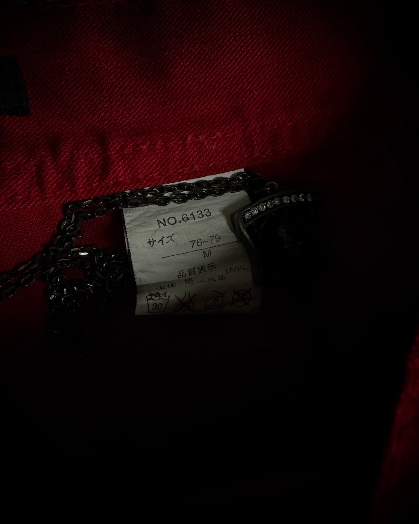 In The Attic Faded Red Distressed Bootcut Denim
