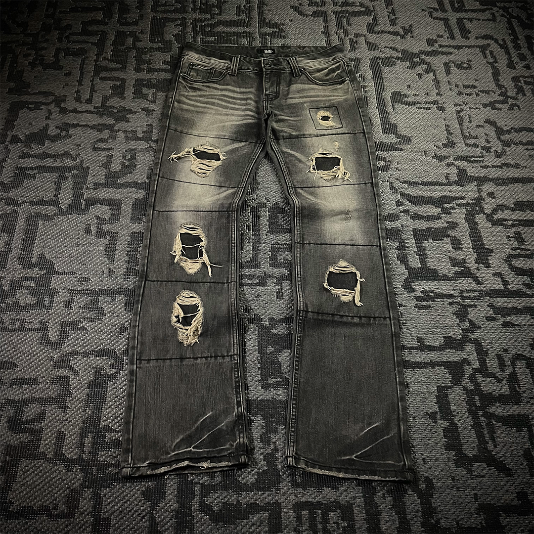 Glad News Distressed Bootcut Denim
