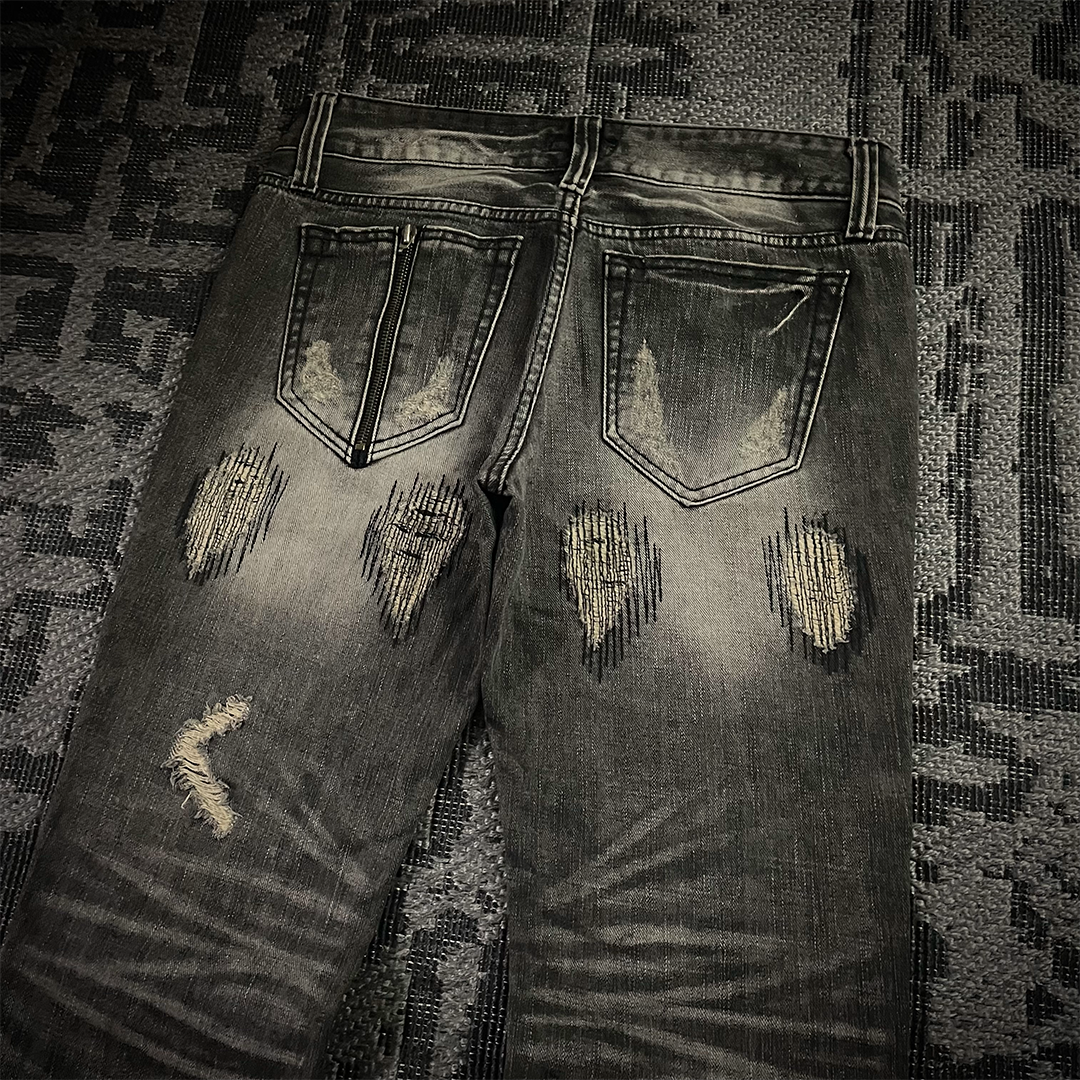 Glad News Distressed Bootcut Denim