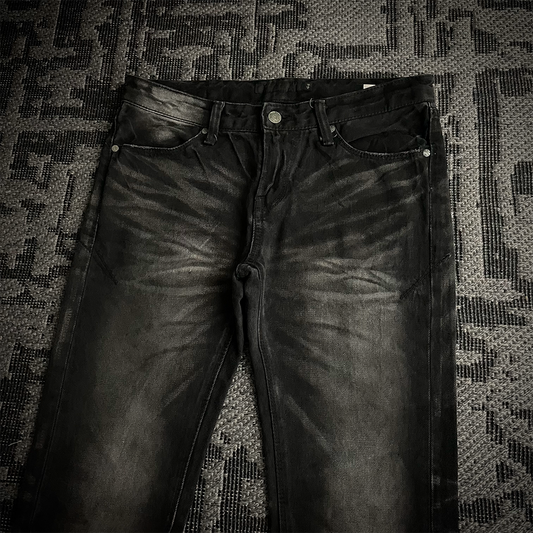Fuga Japan Whiskered Faded Flared Jeans