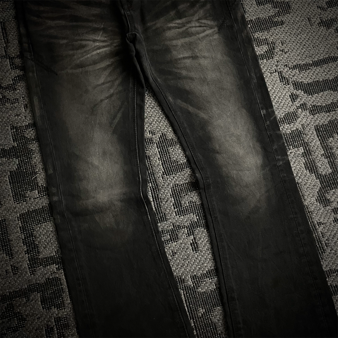 Fuga Japan Whiskered Faded Flared Jeans