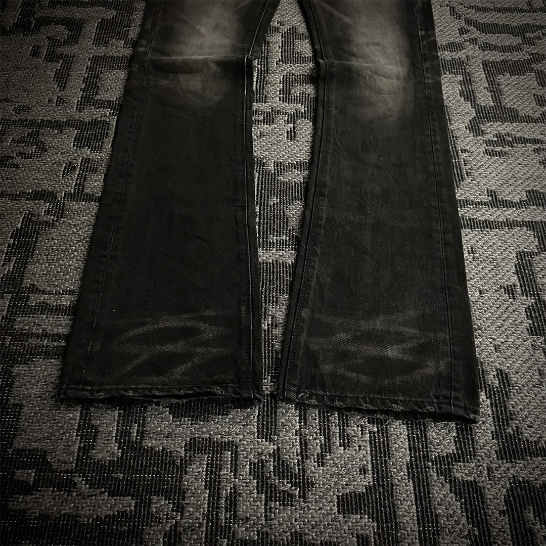 Fuga Japan Whiskered Faded Flared Jeans