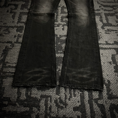 Fuga Japan Whiskered Faded Flared Jeans