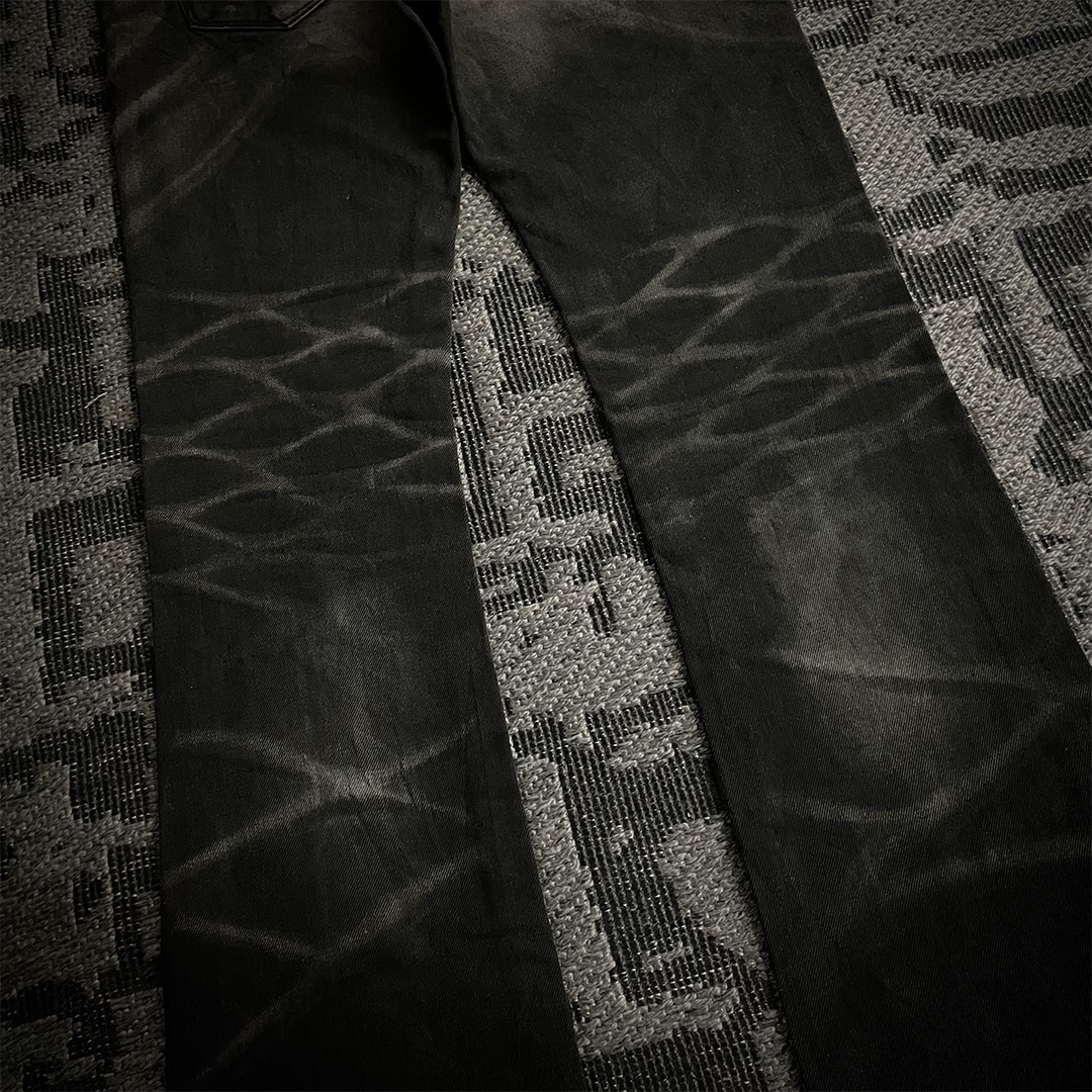 Fuga Japan Whiskered Faded Flared Jeans