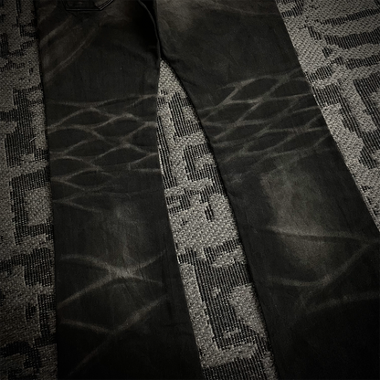 Fuga Japan Whiskered Faded Flared Jeans