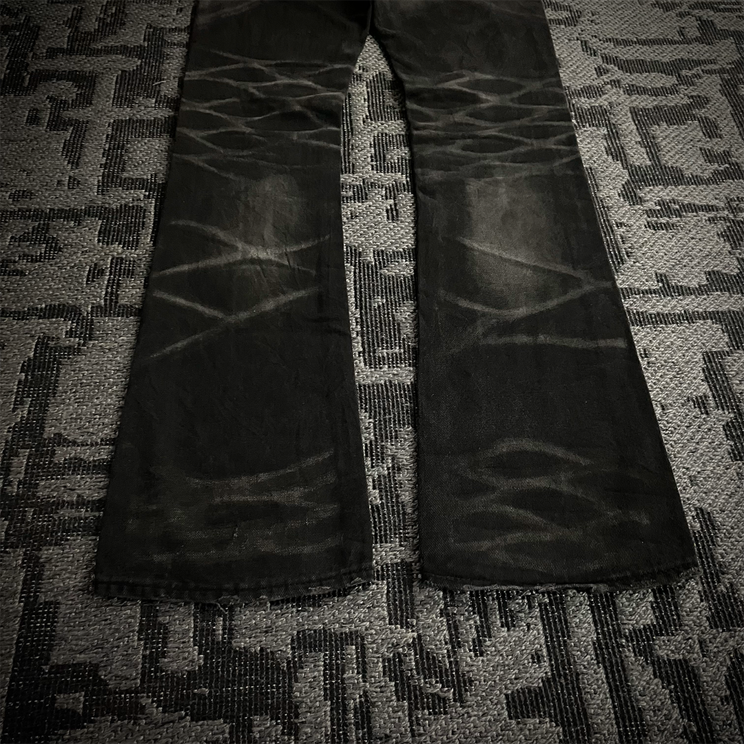 Fuga Japan Whiskered Faded Flared Jeans