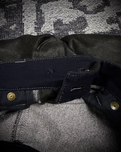 Tornado Mart Suede Lace Up Flared Pants
