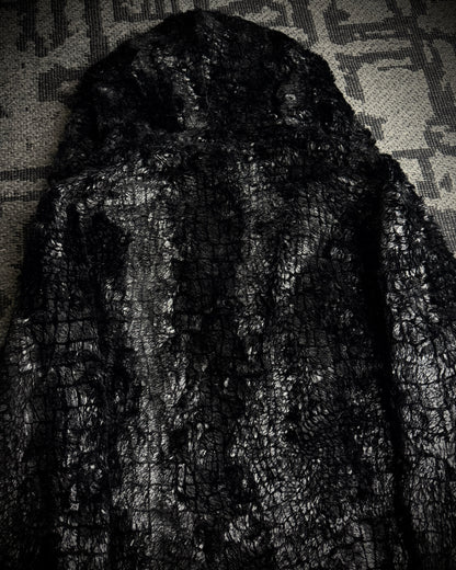 Tornado Mart Glossy Crocodile Hooded Zip Hoodie