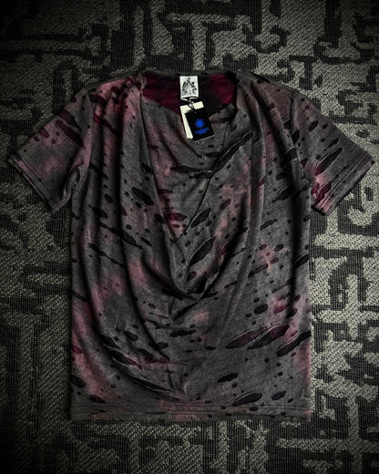 Tornado Mart Burnout Draped Layered Tee