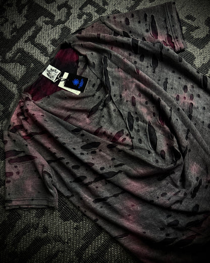 Tornado Mart Burnout Draped Layered Tee