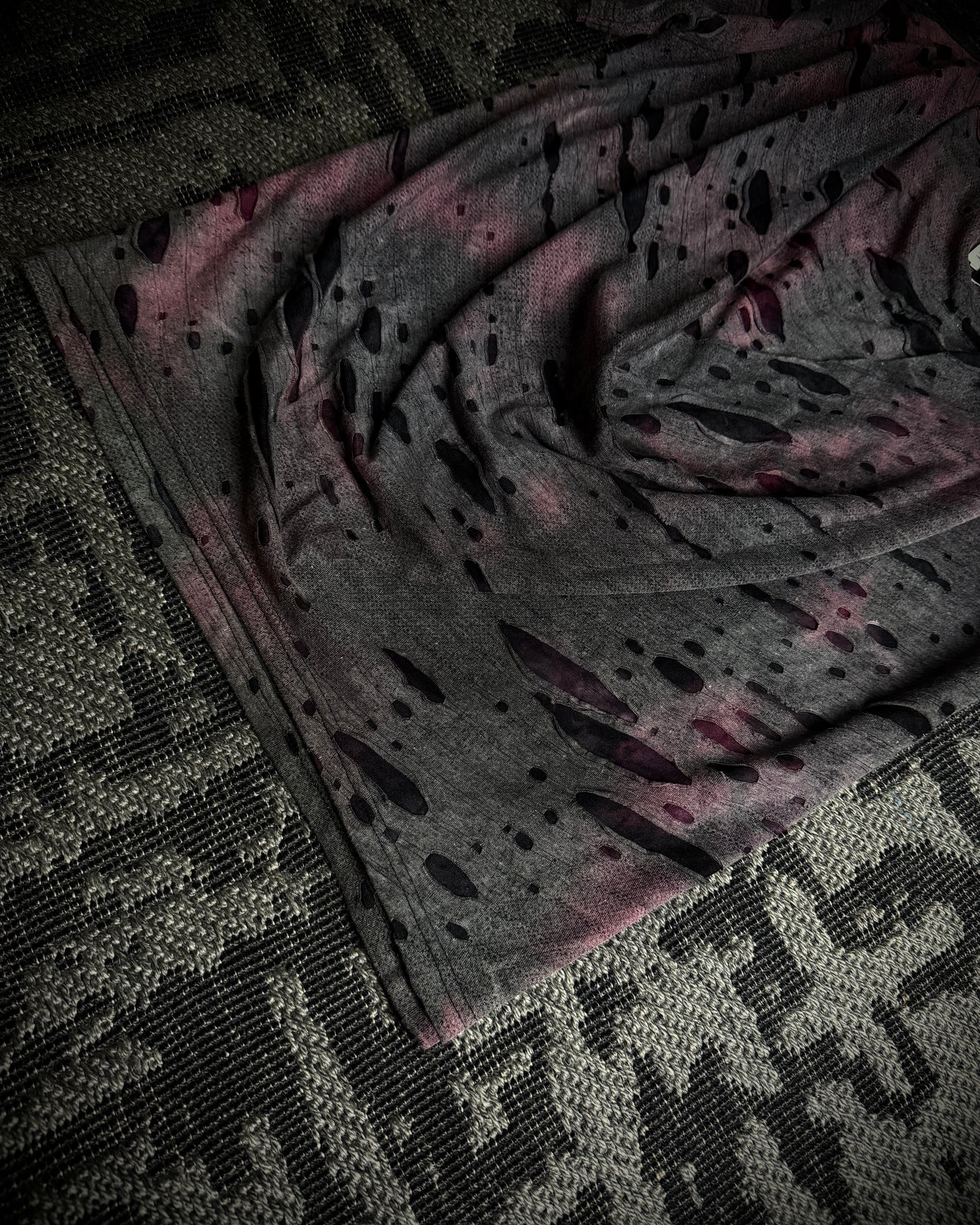 Tornado Mart Burnout Draped Layered Tee
