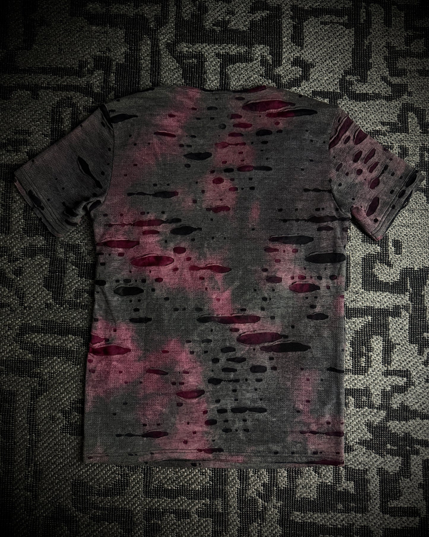 Tornado Mart Burnout Draped Layered Tee